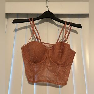 Victoria’s Secret Embroidered Corset Bustier Top
